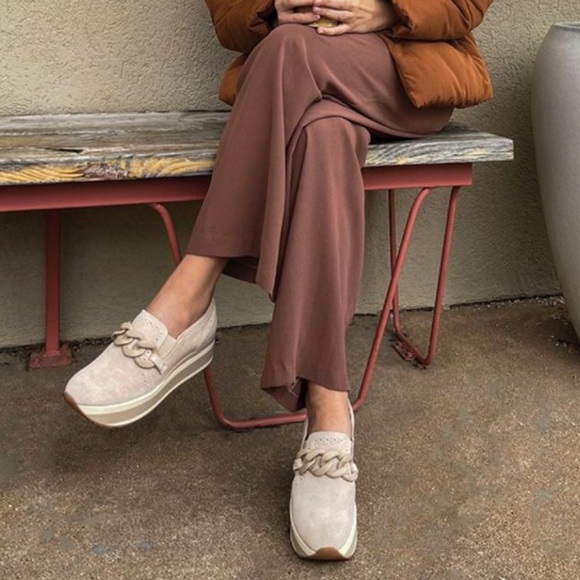 New Dolce‎ Vita - Jhenee Platform Sneaker / Loafer - Dune Suede Sz 9.5